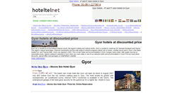 Desktop Screenshot of gyor.hoteltelnet.hu