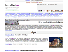 Tablet Screenshot of gyor.hoteltelnet.hu