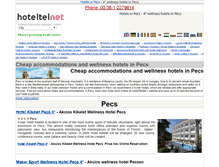 Tablet Screenshot of pecs.hoteltelnet.hu