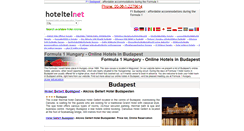 Desktop Screenshot of formula1.hoteltelnet.hu