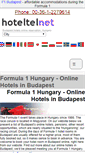Mobile Screenshot of formula1.hoteltelnet.hu
